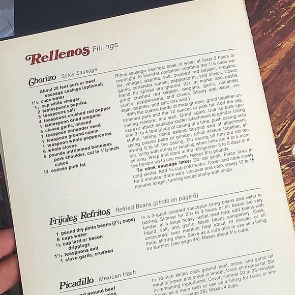 Vintage 70s Better Homes & Garden Authentic Mexican Recipes Cookbook Hardback - Picture 11 of 14